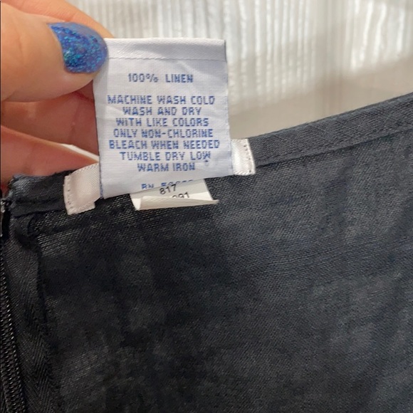 Old Navy Black Linen Midi skirt. Size 18 - Picture 6 of 6